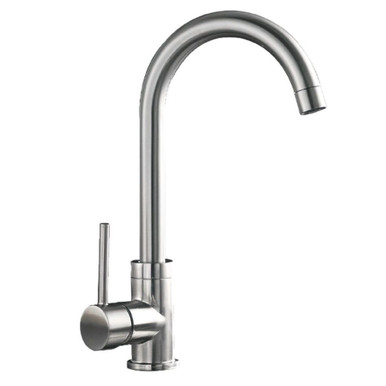 Asp Eco Single Lever Sink Mixer, Stainless Steel product image
