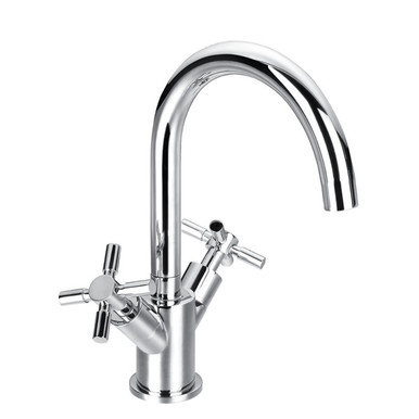 Flova Xl Mono Basin Mixer With Slotted Clicker Waste Set product image