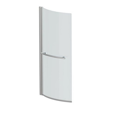 Fresssh Concert P-Shaped Shower Bath Screen with Chrome Rail product image