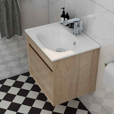 Alma 500mm Slimline 1 Tap Hole Ceramic Basin product image