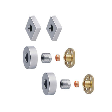 Fast Fix Shower Wall Mount With Square and Round Plates product image