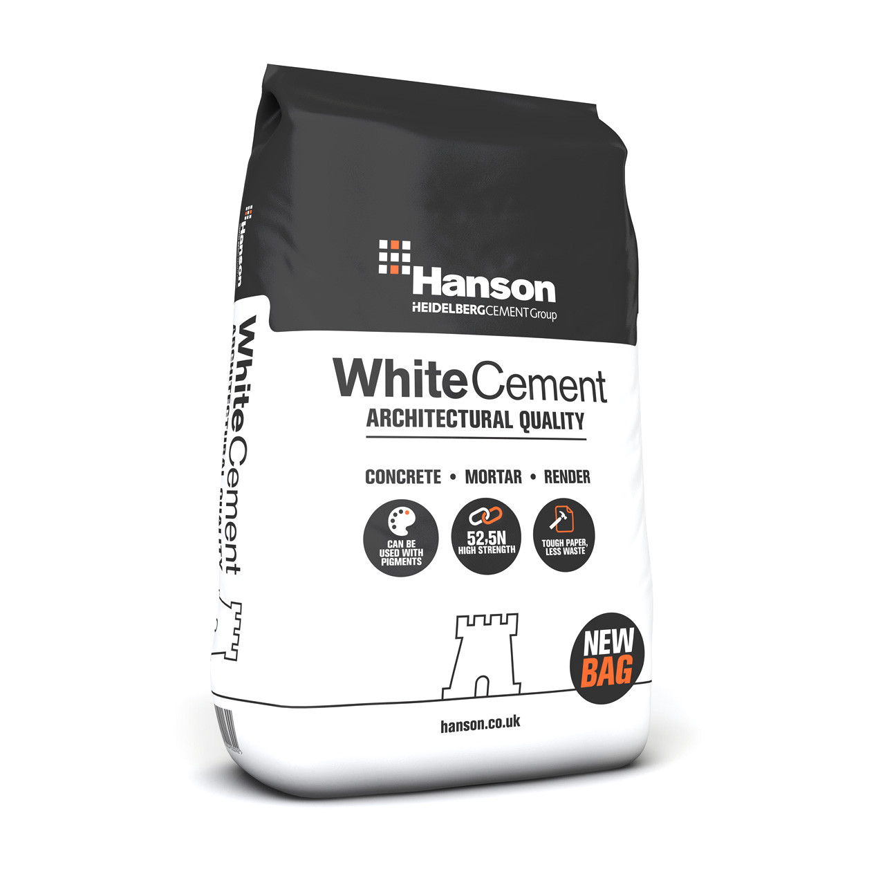 Photograph of Hanson White Cement 25kg