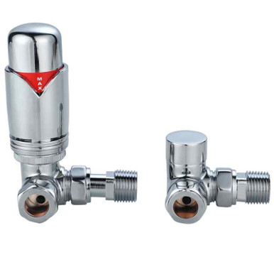 Trv 15mm Corner Valves Twin Pack, Chrome product image