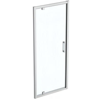 I/S Connect 2 900mm Pivot Door With Clear Glass, Bright Silver product image