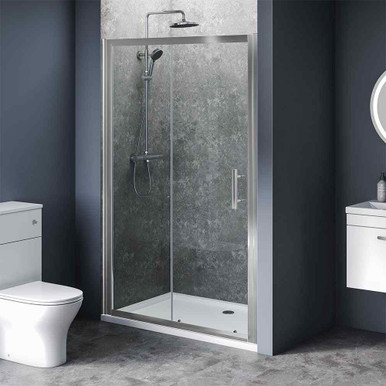 Ai6 Chrome Sliding Shower Door, 1200mm product image