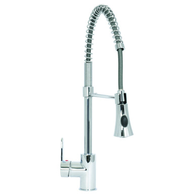 Tolsta Mono Sink Mixer With Flexible Spray Head, Chrome Plated product image
