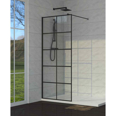 Intro Easy Clean Wetroom Screen with Support, 1200mm product image