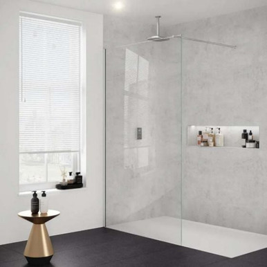 700mm Merlyn 8mm Wetroom Panel, Chrome product image
