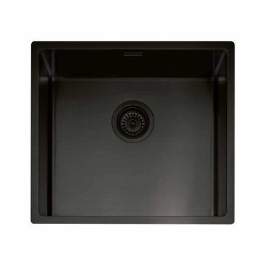 Mode 45 Inset Or Undermount Sink, Black Steel product image