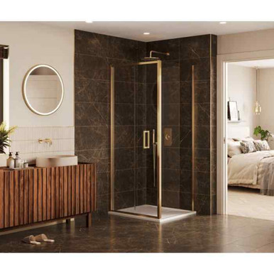 Merlyn Arysto Sleek Bifold Door, 800mm, Chrome product image
