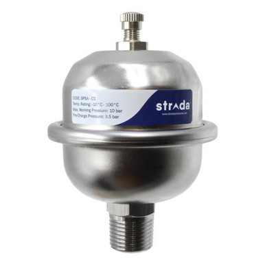 Expansion Vessel Shock Arrestor, 0.16l, Stainless Steel, 1/2" Mbsp product image