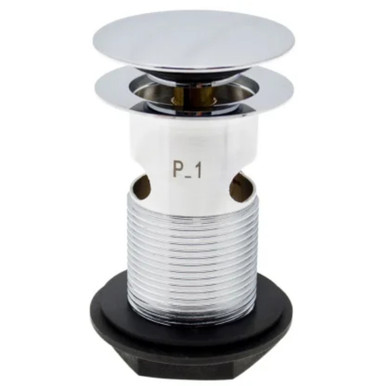 Distinct 1 1/4" Mushroom Spring Plug Basin Waste with Slot, Chrome Plated product image