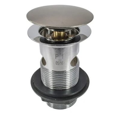 Distinct Spring Plug Slotted Basin Waste, 1 1/4", Brushed Nickel product image