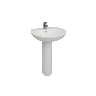 Distinct Trade Combi Basin, 1 Tap Hole, 550mm, and Pedestal product image