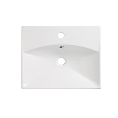 Distinct Ashmere Ceramic Basin, 1 Taphole, 500mm, White product image