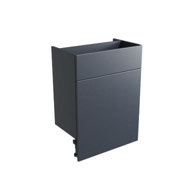 Distinct 600mm Standard Depth Slab Back To Wall Unit, Medium Grey product image