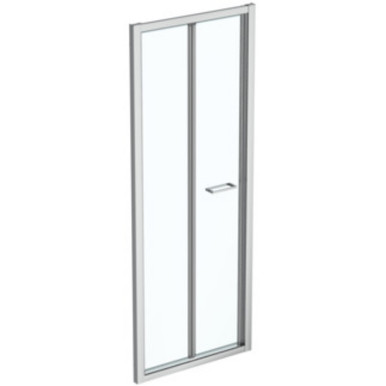 Connect 2 800mm Bifold Door Idealclean Clear Glass, Chrome product image