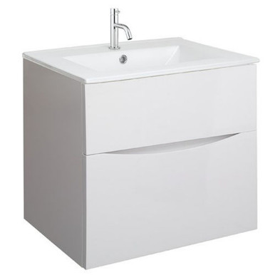 Glide II Basin, 600 Ceramic, White Gloss product image