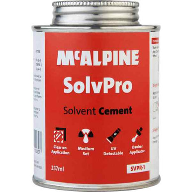 Mcalpine Solvpro Solvent Cement 237ml product image
