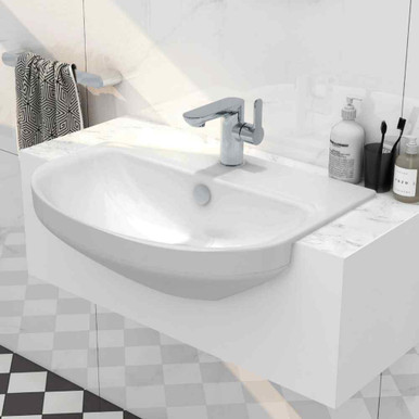 Alma Standard Semi Countertop Recess Basin, 560mm, 1 Tap Hole product image