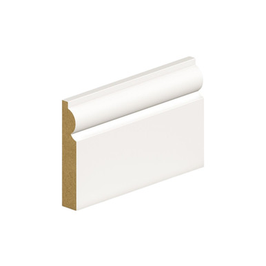 Sam Torus Skirting, 4.2mm x 18mm x 144mm, Primed Mdf product image