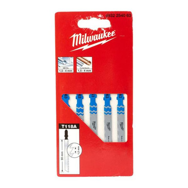 Jigsaw Blade, 55mm x 1.2mm, T 118 A, 5 Pcs product image