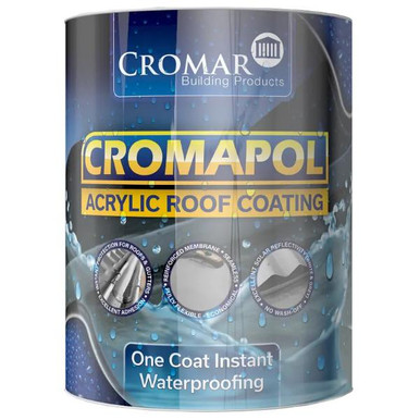 Cromar Cromapol Acrylic Roof Coating, Black, 20kg product image