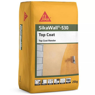 Sika Wall 530 Surerend Top Coat, White, 25kg product image