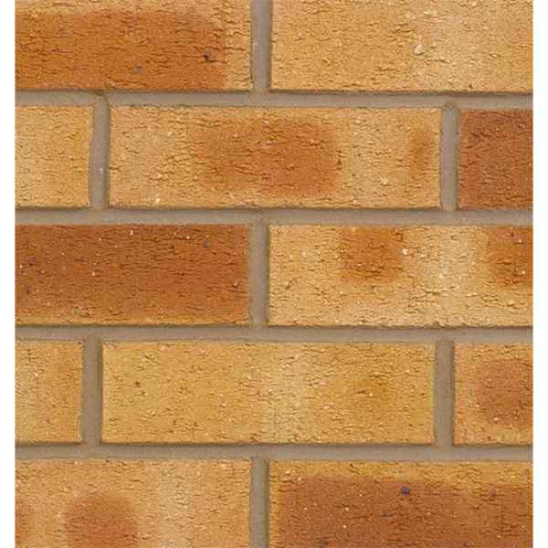 Photograph of Forterra Old English Mixture Rustic Facing Brick, Yellow multi, 215 x 102.5 x 65mm