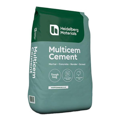 Heidelberg Materials multicem High Performance Cement, Grey, 25kg, Tough Bag product image