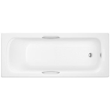 1700mm 2 Tap Hole Acrylic Trojan Bath With Grips product image