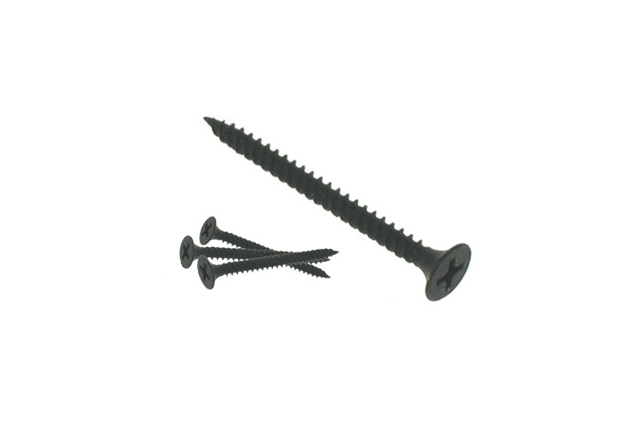 Photograph of 3.5 x 38mm Drywall Screws Black Phosphate (Box of 200)