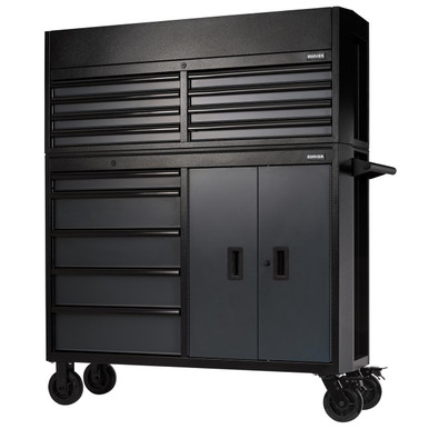 Bunker 13 Drawer Combined Roller Cabinet And Tool Chest, 52 Inch, Grey product image