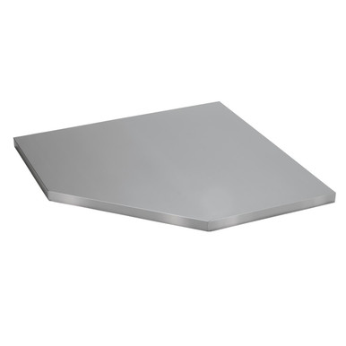 Bunker Modular Stainless Steel Worktop For Corner Cabinet, 865mm product image