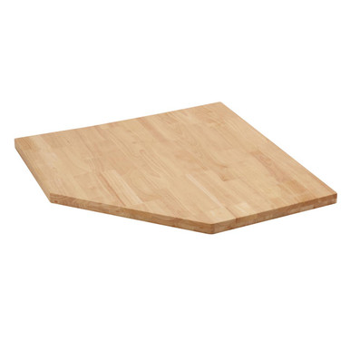 Bunker Modular Hardwood Worktop For Corner Cabinet, 865mm product image