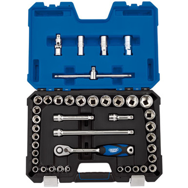 Draper Expert Combined Mm/Af Socket Set, 1/2" Sq. Dr., 41 Piece product image