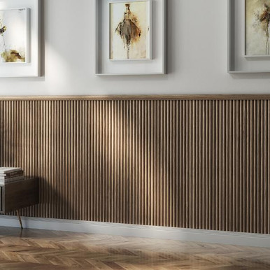 Walnut Half Round Flexi Panels, 2400mm x 300mm, Pack of 2 product image