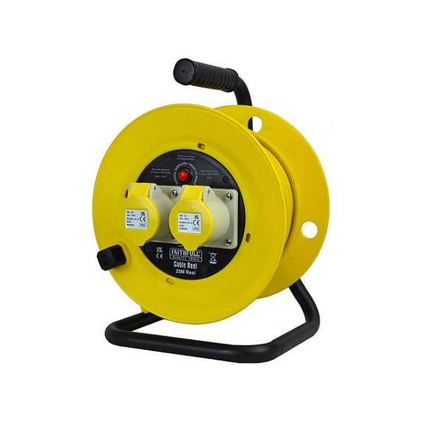 Photograph of Faithfull Cable Reel 25m 16A 110V