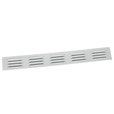Louvred Aluminium Door Vent, 610mm x 76mm, Self Colour product image