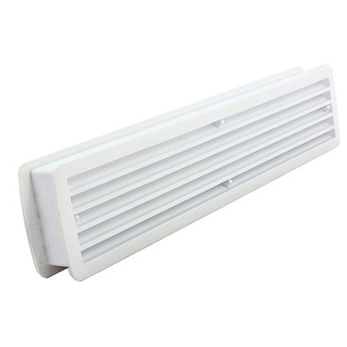 Louvred Plastic Door Vent, 450mm x 98mm, White product image