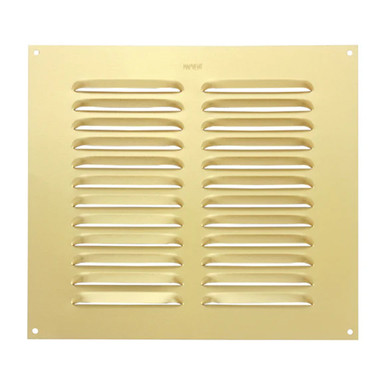 Louvred Aluminium Vent, 9" x 9", Gold product image