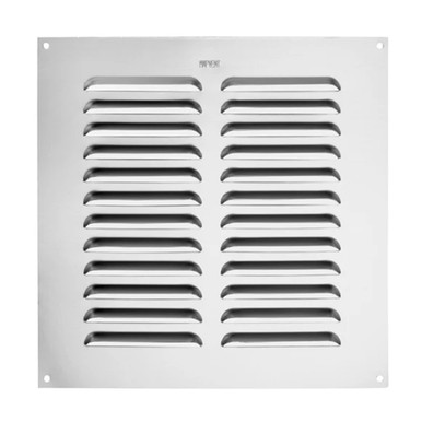 Louvred Aluminium Vent, 9" x 9", Silver product image