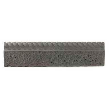 Bradstone Rustic Rope Top Eco Edging, 600mm x 150mm x 50mm, Old Granite product image