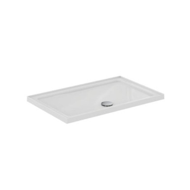 Ideal Simplicity Low Profile Shower Tray, 1200mm x 760mm, White, with Up and Waste product image