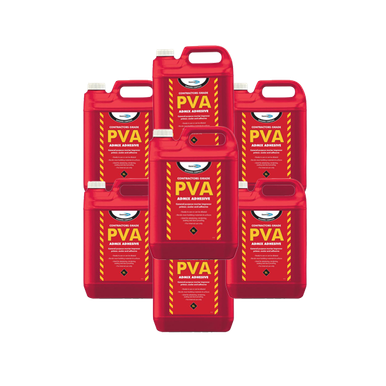 Bond It Contractors Grade PVA Admix Adhesive, 5 L, White, Pack of 4 product image
