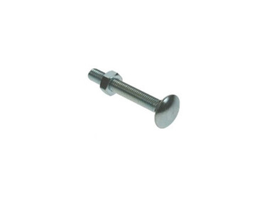 M10 x 100mm Carriage Bolts & Nuts BZP