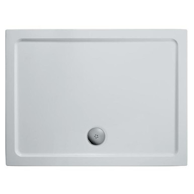 Ideal Simplicity LP Shower Tray, 1000mm x 800mm, White, Includes Waste product image