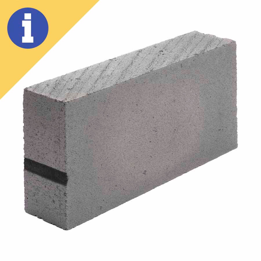 Photograph of 100mm x 215mm x 440mm Celcon Hi-Strength Block