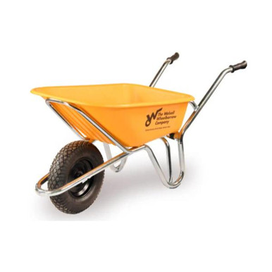 Phoenix Super Heavy Duty Wheelbarrow, 120l, HDPE Pneumatic, Yellow product image
