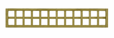Sherwood Square Trellis, Pressure Treated, Green, 6ft x 2ft product image